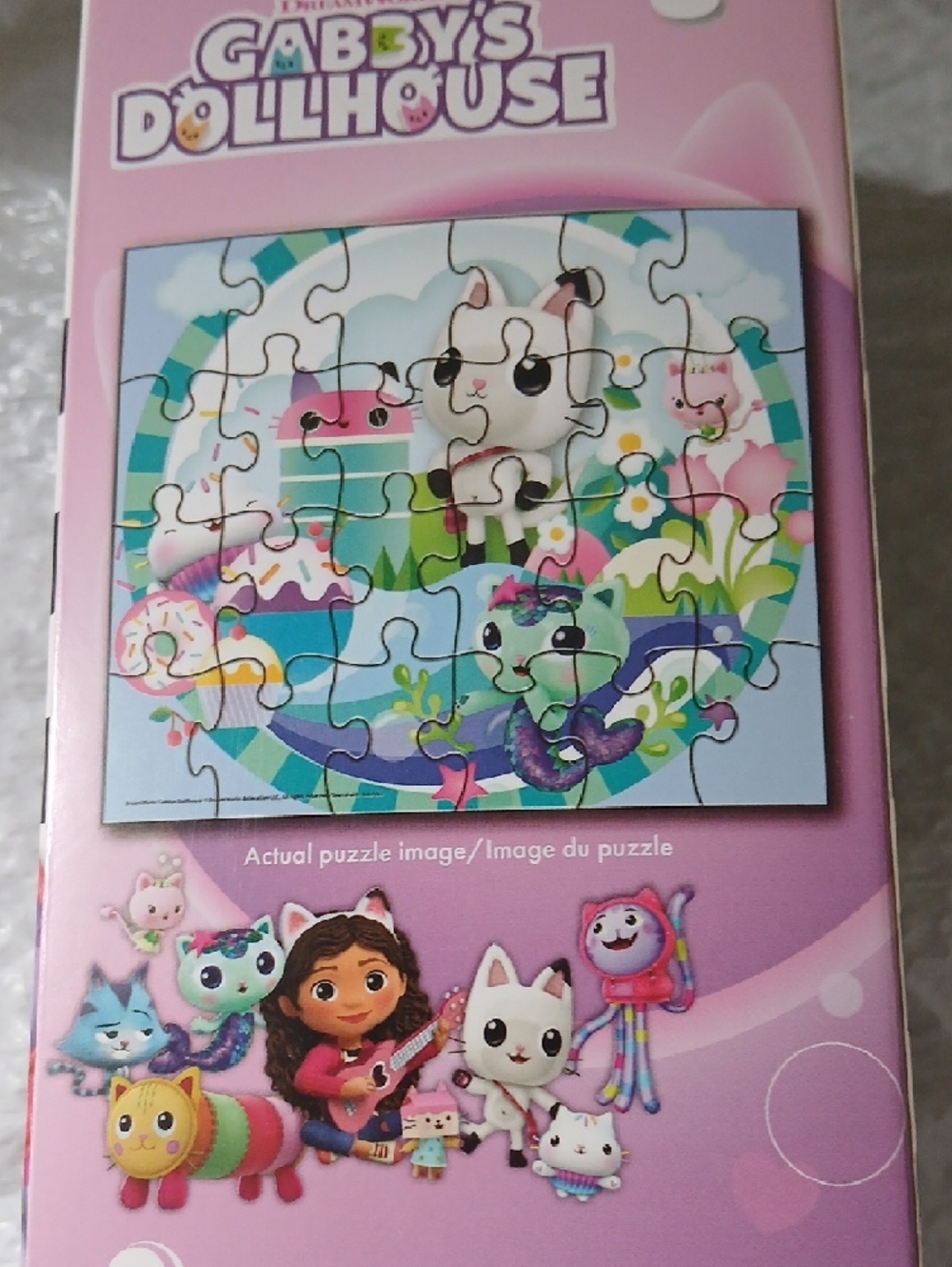 Gabby’s Dollhouse Cat Puzzle - White & Mint - Picture 2 of 3